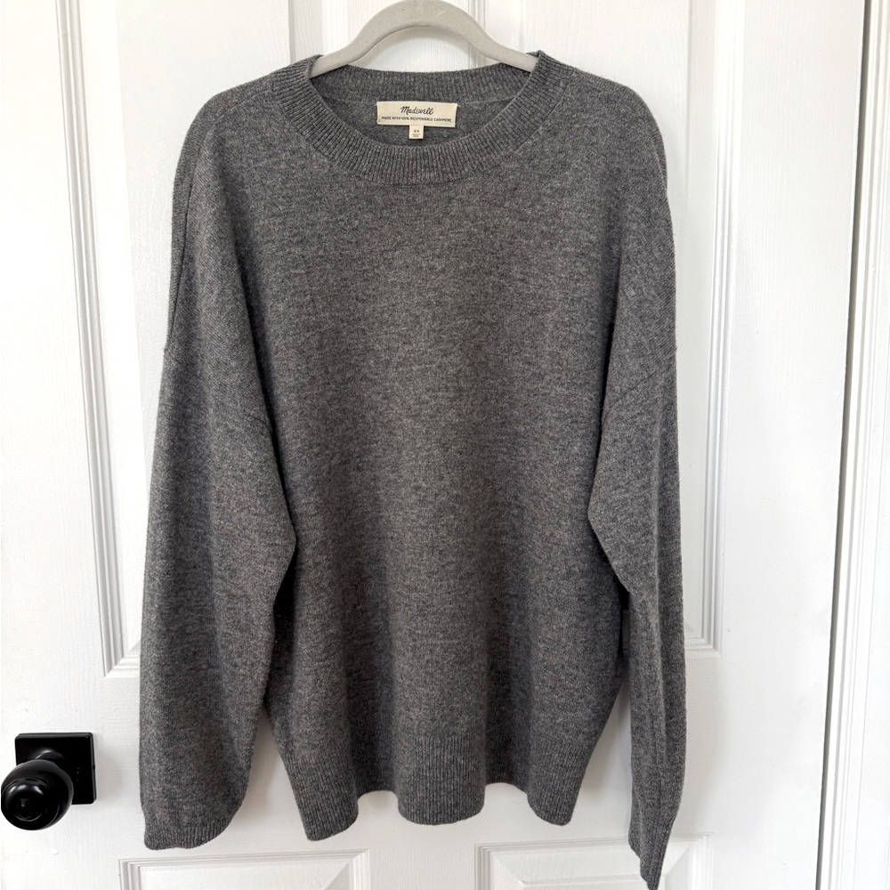 EUC Madewell Relaxed Cashmere Sweater XS Gray